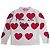 Autre Marque MC2 Saint Barth Pullover mit roten Herzen Weiß
