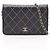 Timeless Borsa a tracolla Chanel Matelassé borchiata Nero
