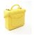 Picca borsa vanity Chanel Matelassé in giallo - vista 2