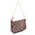 Borsa Louis Vuitton Mini Pochette Accessoires Damier Ebene Illustré Marrone Multicolore - vista 2