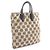 Borsa Tote Loewe Anagram Nero Beige - vista 2