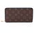 Louis Vuitton Zippy Wallet Brown Blue Monogram