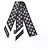 Pañuelo Louis Vuitton Bandeau BB Monogram Silhouette Noir Negro Blanco