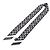 Pañuelo Louis Vuitton Bandeau BB Monogram Silhouette Noir Negro Blanco - vista 2