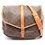 Borsa a tracolla Louis Vuitton Saumur 35 Monogram Marrone