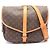 Borsa a tracolla Louis Vuitton Saumur 35 Monogram Marrone