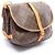 Borsa a tracolla Louis Vuitton Saumur 35 Monogram Marrone - vista 2