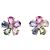 Bulgari Orecchini a lobo Bvlgari Flower Contrail Multicolore D'oro