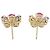 Bulgari Orecchini a lobo Bvlgari Flower Contrail Multicolore D'oro - vista 3