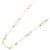 Bulgari Collar de perlas BVLGARI Lucia 10P Blanco Dorado
