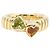Bulgari Anello Bvlgari Tubogas Spiga in oro giallo 18K con citrino e peridoto D'oro Verde - vista 2