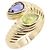 Bulgari Anello Bvlgari Doppio Baccherato Blu D'oro Verde