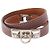 Hermès Pulsera Rivale Double Tour Hermes Castaño
