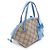 Borsa Gucci Children's Zoo GG Supreme Pig Blu Beige - vista 2