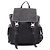 Zaino Grande Gucci in Canvas e Pelle Nera Nero