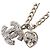 Chanel Coco Mark Heart Halskette Silber