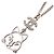 Collana Chanel B16K Coco Mark Cat Argento