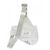 Borsa Christian Dior DIOR Saddle Daniel Arsham Marrone Bianco - vista 3