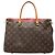 Borsa Louis Vuitton Monogram Pallas Marrone Rosso Fuschia