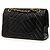 Sac à épaule Chanel Chevron V-Stitch Coco Mark Double Flap avec chaîne Noir - vue 2
