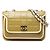 Borsa a tracolla Chanel Coco Mark Chocolate Bar con catena Verde