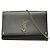Autre Marque Borsa a tracolla con catena e logo Saint Laurent YSL Nero
