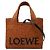 Loewe Font Tote Small Handtasche Braun