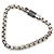 Pulsera de cadena Louis Vuitton Monogram Eclipse Negro Plata - vista 2