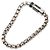 Pulsera de cadena Louis Vuitton Monogram Eclipse Negro Plata - vista 4