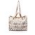 Chanel Coco Mark 2-Way Tote Bag Braun Weiß