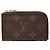 Louis Vuitton Monogram Portefeuille Noir Coin Case Castaño