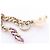 Collana Chanel Coco Mark B20B Multicolore D'oro Porpora - vista 7