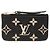 Louis Vuitton Bicolor Monogram Empreinte Münzbeutel Schwarz