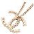 Chanel Coco Mark D20K Halskette Weiß Golden - Ansicht 2