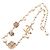 Collana a catena Chanel Coco Mark Camellia B13C Bianco D'oro Crudo - vista 3