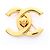 Chanel Coco Mark vergoldete Brosche Golden