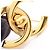 Chanel Coco Mark vergoldete Brosche Golden - Ansicht 4