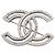 Chanel Coco Mark Brosche Silber