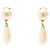 Pendientes Chanel Coco Mark Swing 96P Blanco Dorado