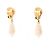 Pendientes Chanel Coco Mark Swing 96P Blanco Dorado - vista 2