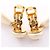 Pendientes Chanel Coco Mark Swing 96P Blanco Dorado - vista 6