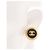 Orecchini a clip rotondi Chanel Coco Mark Nero D'oro - vista 4