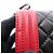 Borsa a tracolla Chanel Boy in pelle di agnello nera e rossa Nero Rosso - vista 11