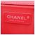 Borsa a tracolla Chanel Boy in pelle di agnello nera e rossa Nero Rosso - vista 4