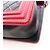 Borsa a tracolla Chanel Boy in pelle di agnello nera e rossa Nero Rosso - vista 7