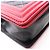 Borsa a tracolla Chanel Boy in pelle di agnello nera e rossa Nero Rosso - vista 9