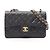 Borsa a tracolla Chanel Matelassé Double Flap Nero