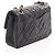 Borsa a tracolla Chanel Matelassé Double Flap Nero - vista 2
