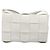 Bottega Veneta Cassette Maxi Intrecciato Leather Small Bianco