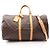 Louis Vuitton Keepall Bandoulière 55 Boston Bag Marrone